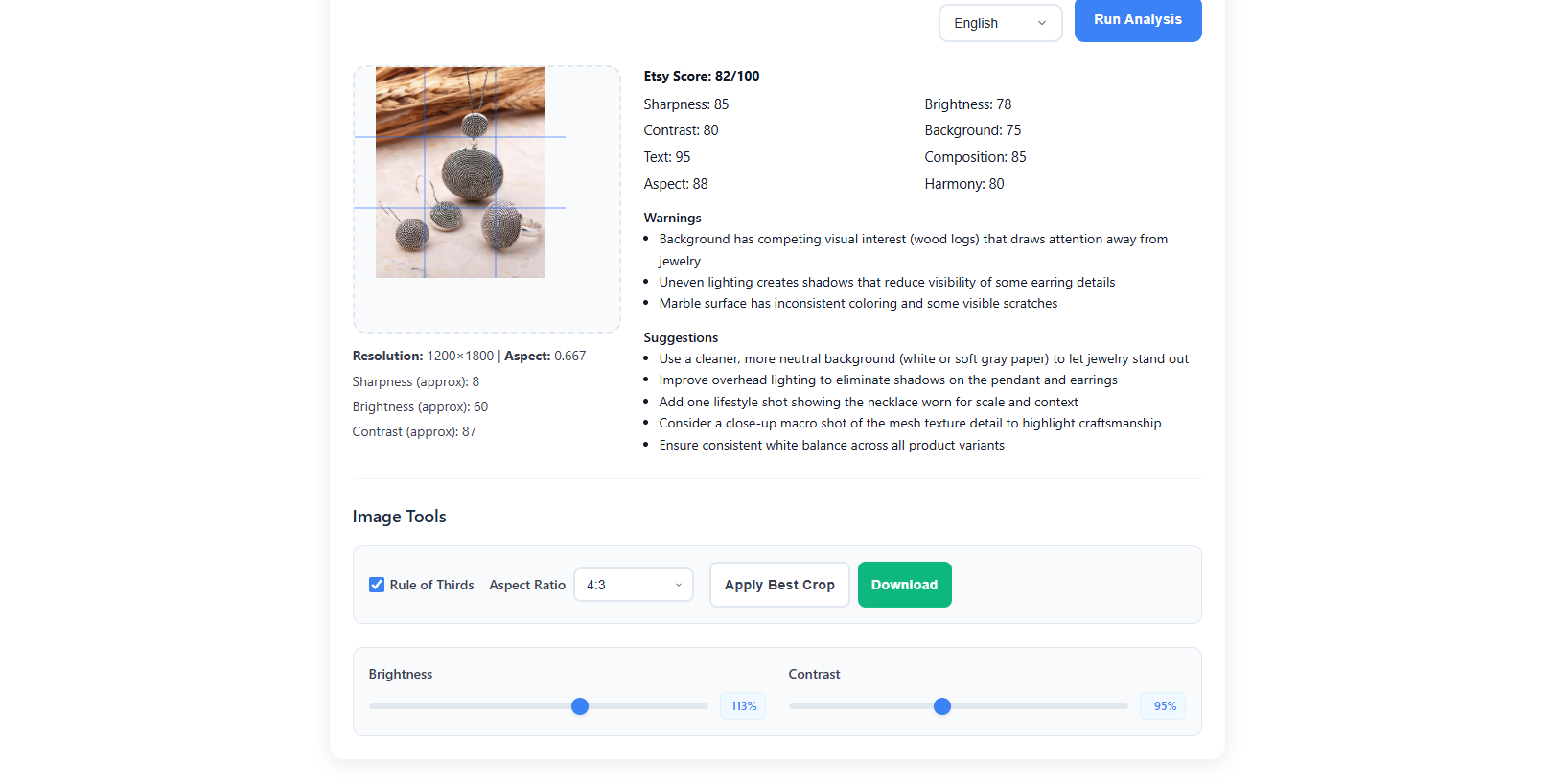Uploading a product image or pasting an image URL in the Image Assistant